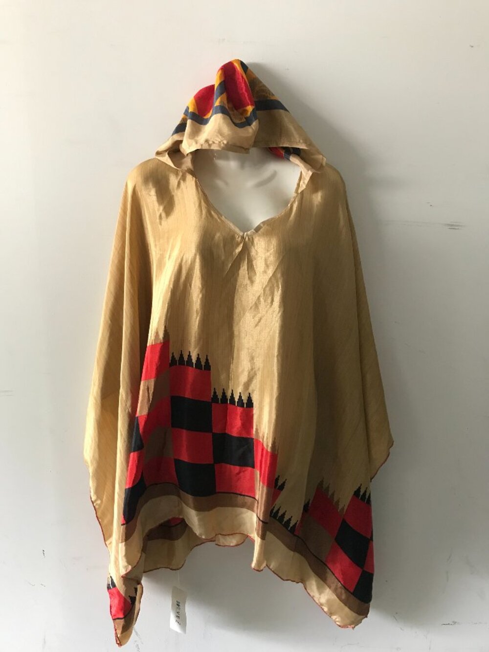 Women's Rayon Hooded Poncho